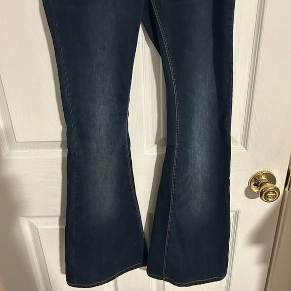 Free people size 28 dark denim flare jeans free people J - Picture 2 of 5